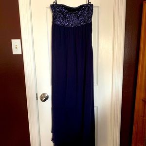 Navy Blue Evening Dress